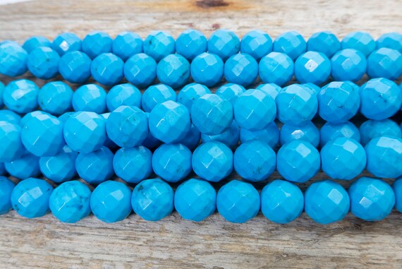 Wholesale Natural Stone Beads Blue Turquoise Round Loose Beads For Jewelry  Making DIY Bracelets Necklaces 4 6 8 10 12mm 15inch