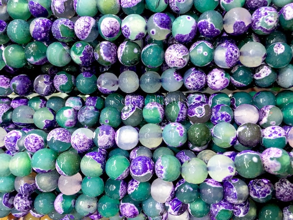 Natural 12mm verde a righe agata onice pietra preziosa rotonda Loose Beads 15" Strand 