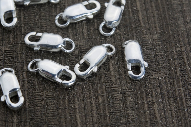 Silver Lobster Claw Clasp Clasp Charms for Bracelets Etsy