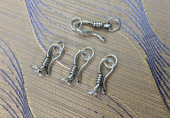 sterling silver hook clasps sterling silver clasp set antique silver  finish jewelry clasps easy wear necklace bracelet clasps sets