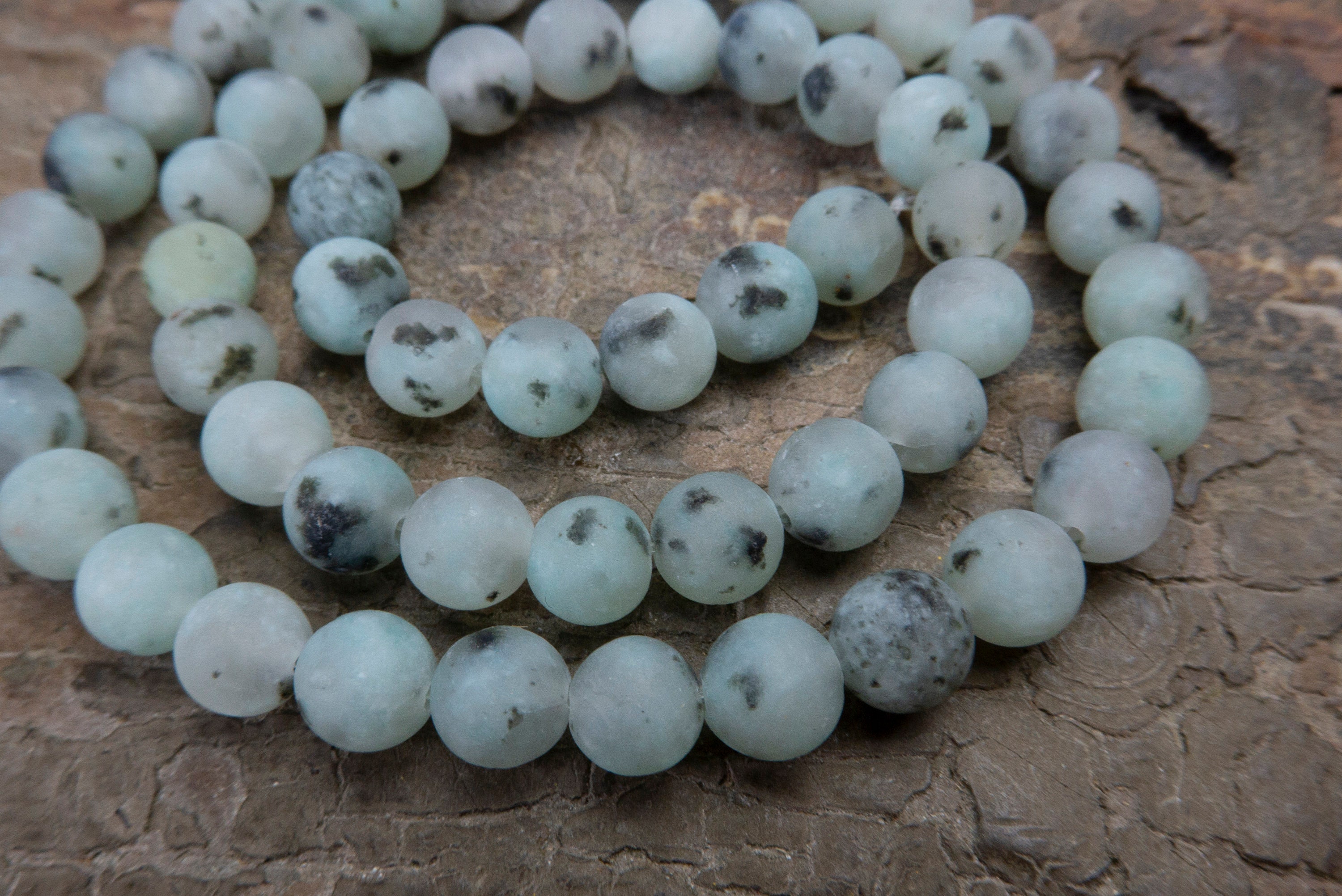 Matte sesame jasper beads jewellry making beads natural Etsy