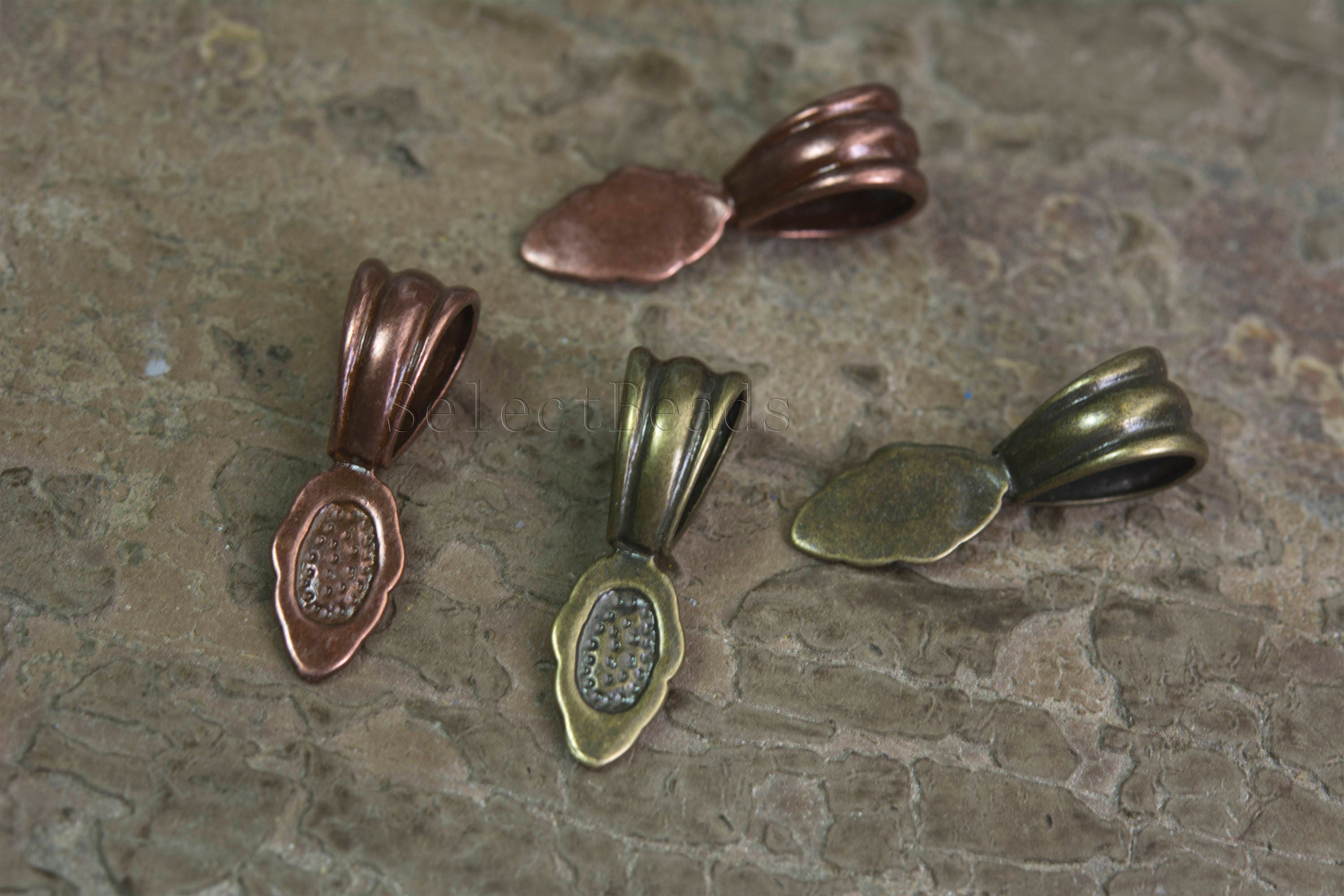 Glue on bails for pendants glue on bails for jewelry making Etsy