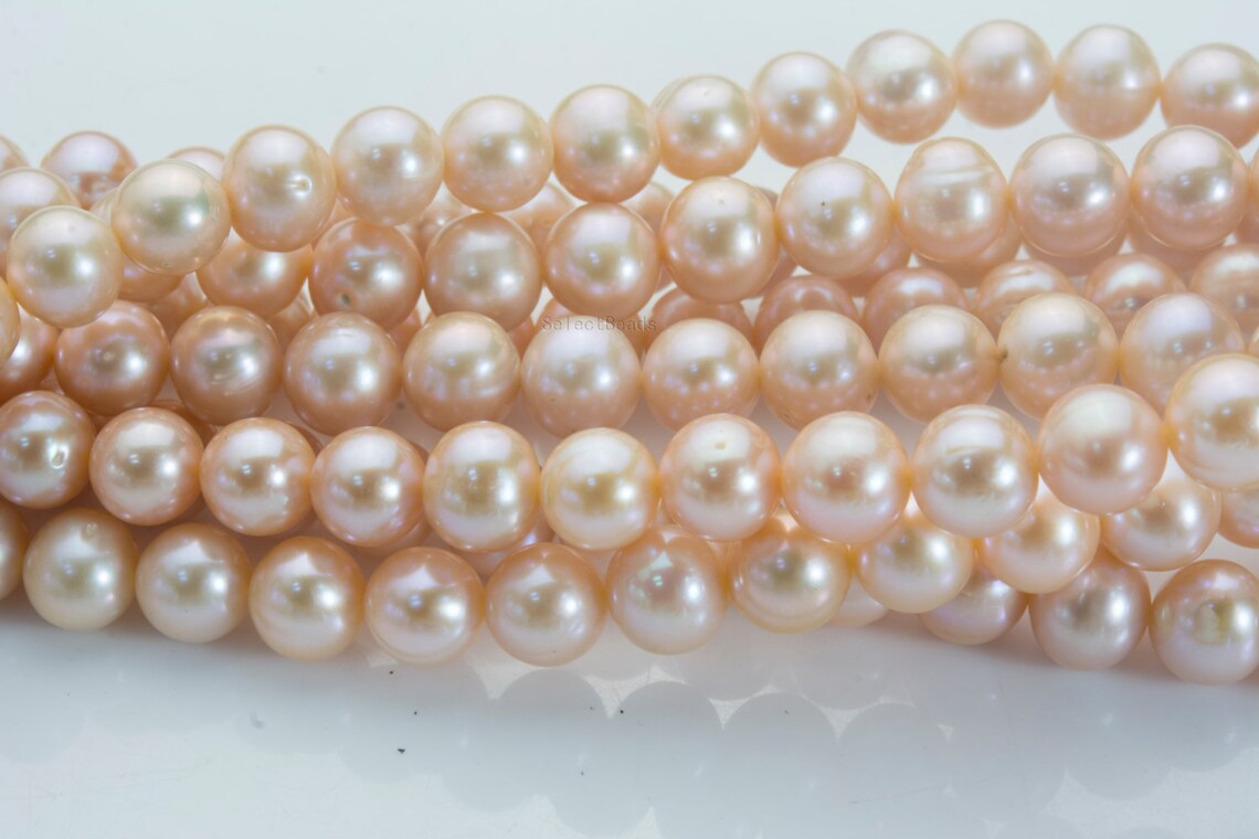 Pink Freshwater Pearls Freshwater Pearls Beads Freshwater Etsy