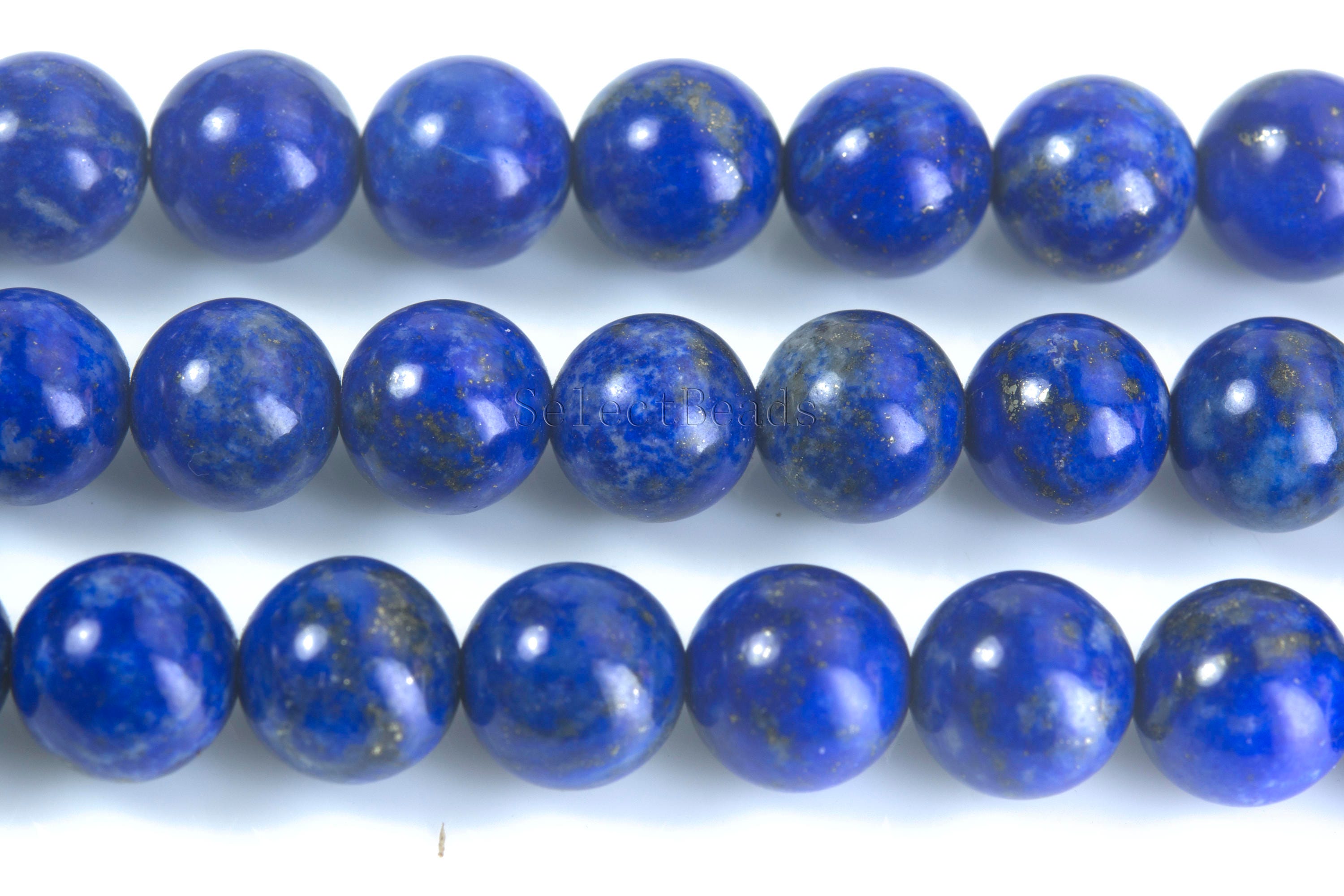 Natural blue lapis lazulie beads lapis lazuli gemstone Etsy
