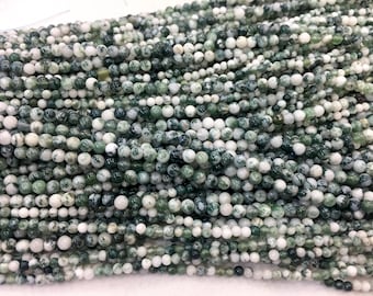 tree agate small beads - sodalite 2mm beads - MOP 3mm beads - prehnite 2mm beads - tiny stone spacer beads - jewelry making supplies