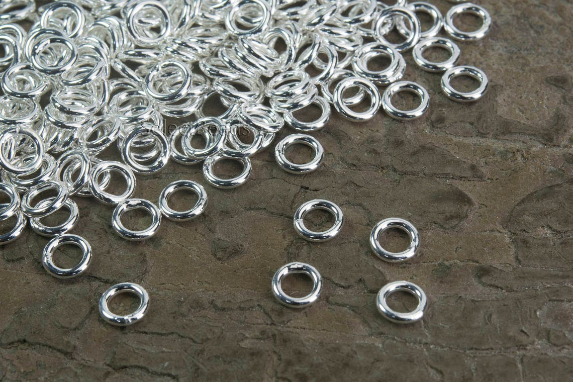 Closed Sterling Silver Jump Ring Sealed Genuine Silver Jump Etsy