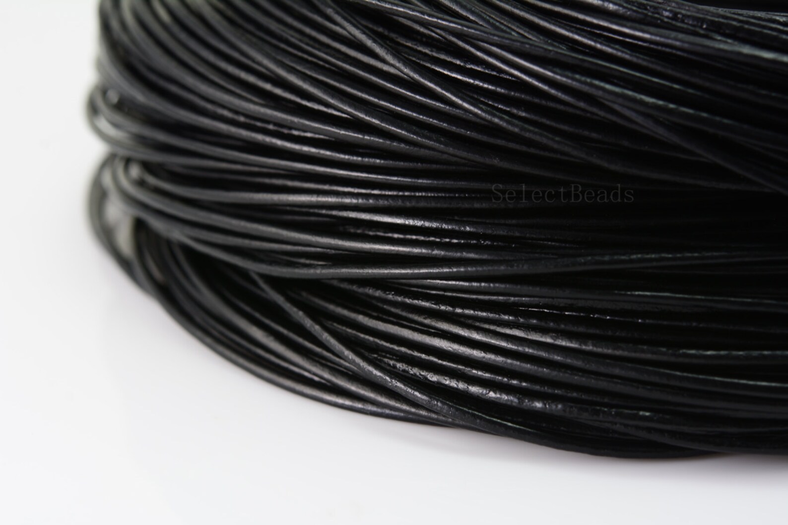 Black leather cord necklace cords for pendants genuine Etsy