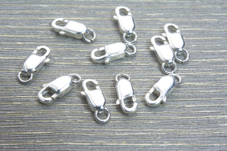 Silver Lobster Claw Clasp Clasp Charms for Bracelets Etsy