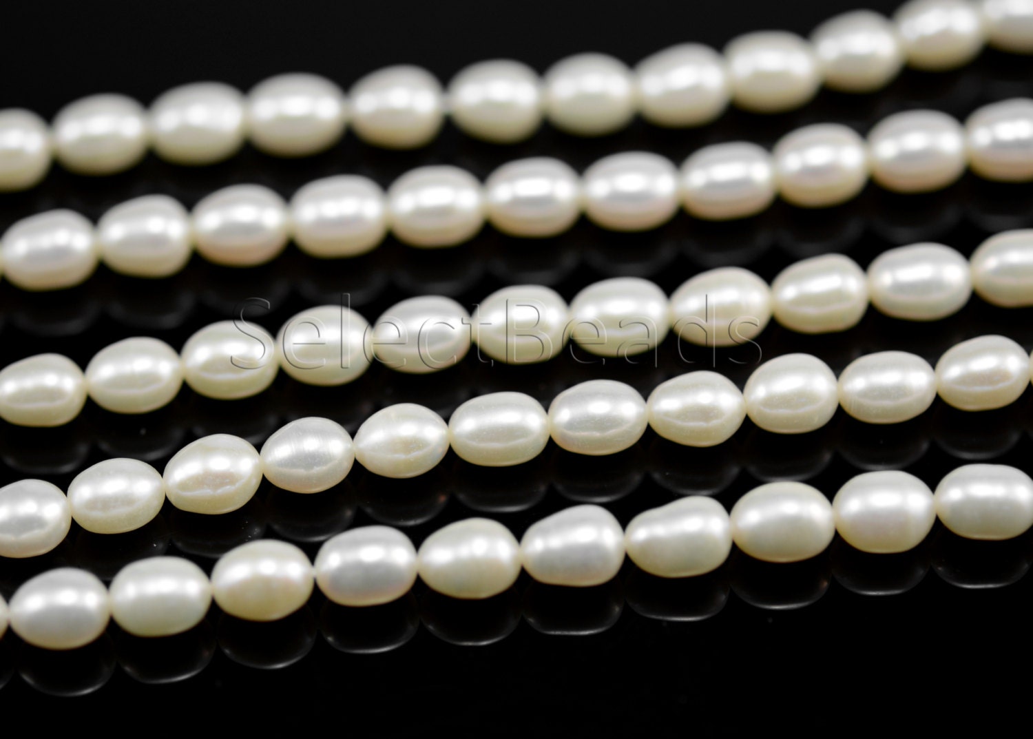 Fresh water pearl beads cultured fresh water pearls white Etsy