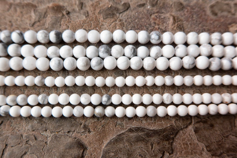 white howlite small gemstone beads white jewelry beads beading supplies -2mm 3mm beads -15inch small howlite spacer beads wholesale