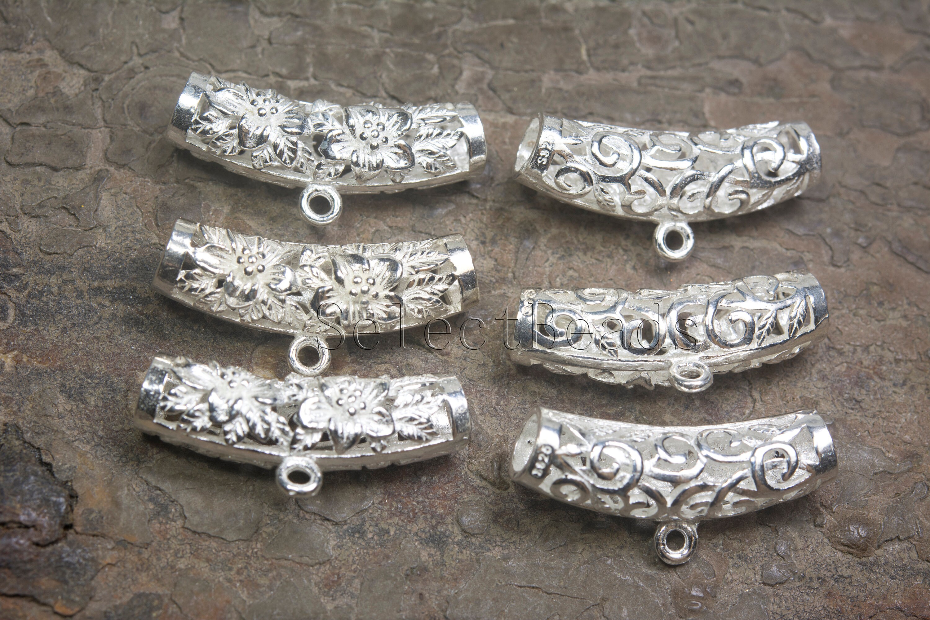 Sterling silver necklace bail jewellery pendant bials 925 Etsy