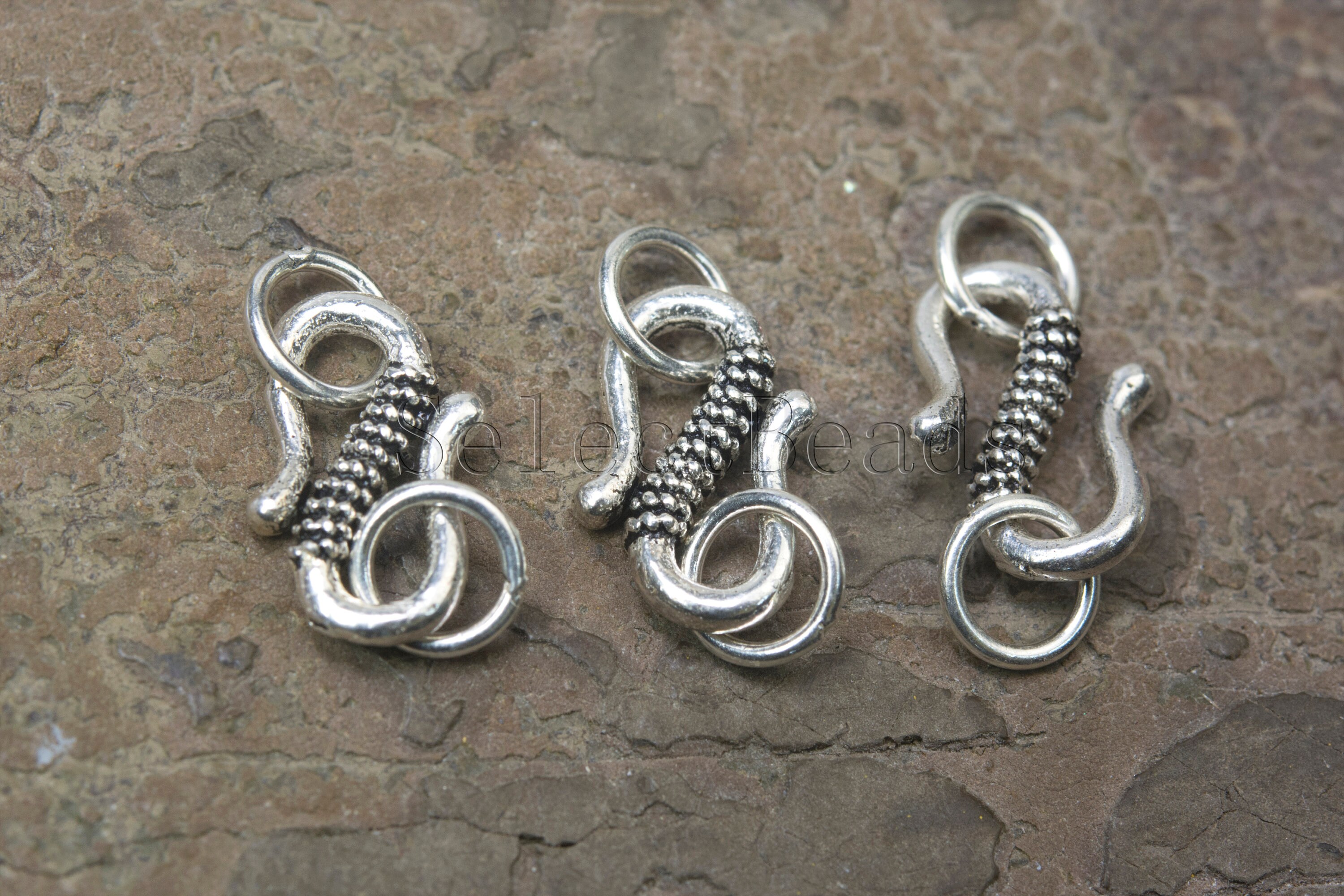 Sterling silver S hook clasps clasps for jewelry making s Etsy