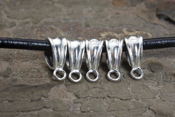 Sterling Silver Bails for Pendants Silver Bails for Jewelry Bails