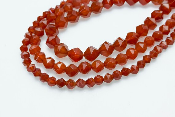 Natural Red Carnelian Gemstone Round Beads 8mm - Loose Spacer Beads For Jewelry Making