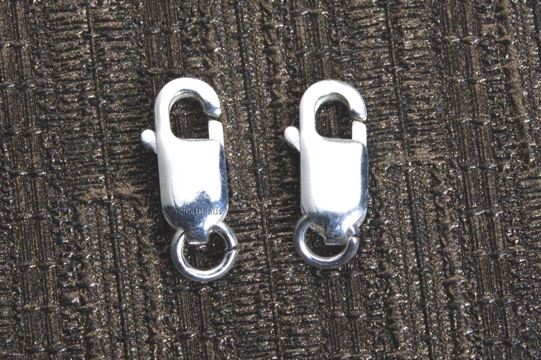 Silver Lobster Claw Clasp Clasp Charms for Bracelets Jewelry Making
