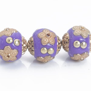 polymer clay charm beads - round fimo clay statement beads - clay jewelry beads - decorated clay beads - 15mm polymer clay beads - 10pcs