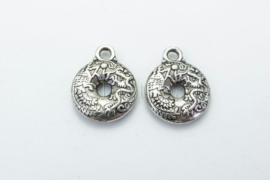 Antique Metal Charms Nepalese Style Alloy Bracelet Charms Beading