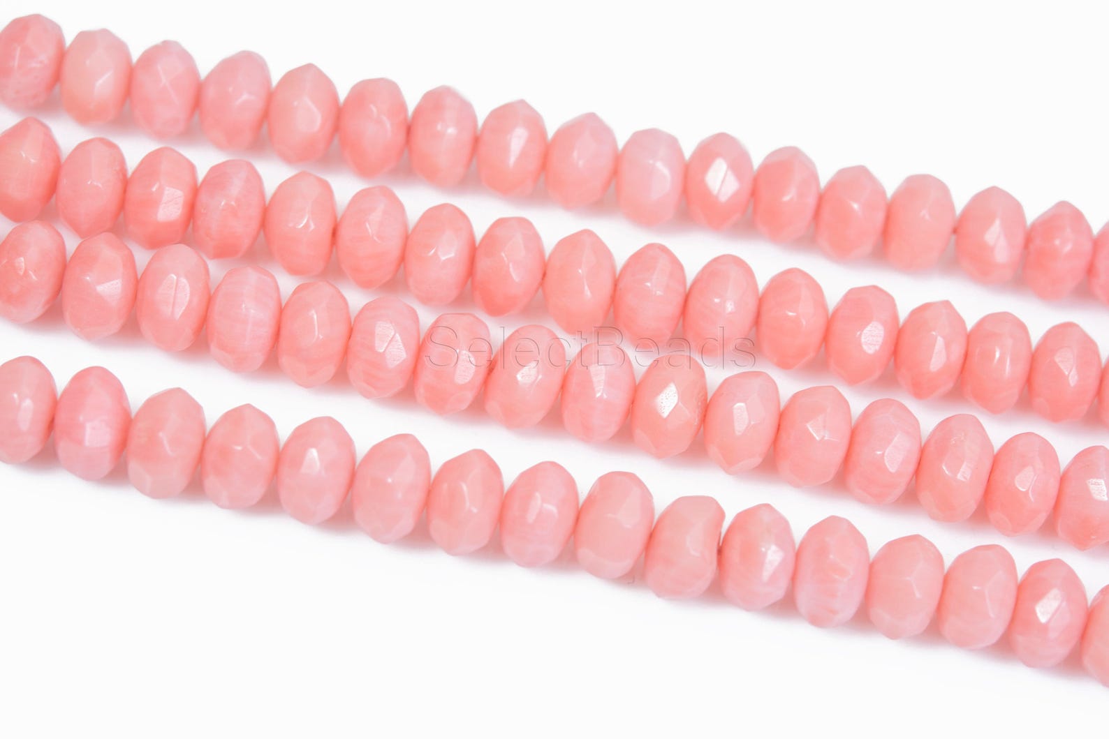 5x8mm Gemstone Rondelle Beads, Full Strand, Smooth