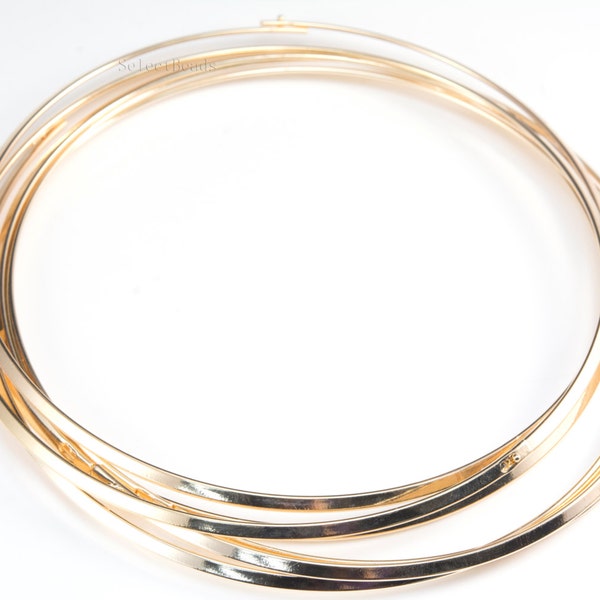 brass choker - gold plated crown base - metal choker necklace - copper jewelry supplier - brass pendant holder - brass cord - 5 pcs