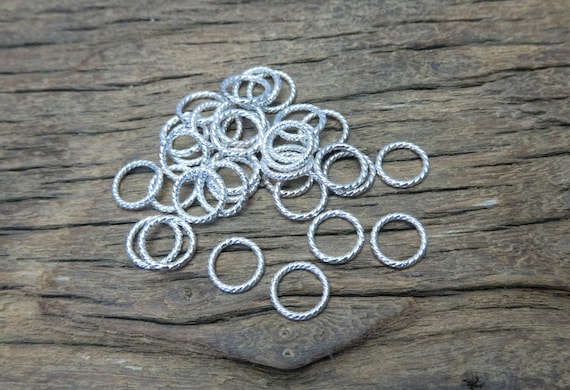 925 Solid Sterling Silver CLOSED JUMP RINGS 4mm 6mm 8mm