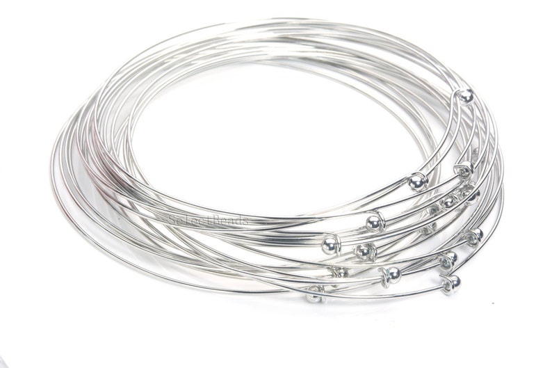 1,5 mm gemakkelijk te dragen messing chokers ronde draad messing ketting chokers kraag ronde draad choker ketting metalen nekdraad blanks 5st afbeelding 1