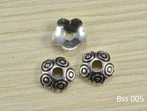 Sterling Silver Bead Caps 5mm Beads Caps Wholesale Bead Caps