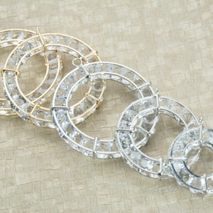 Clear Rhinestones Circle Pendants - Clear Crystal Round Circle Jewelry ...