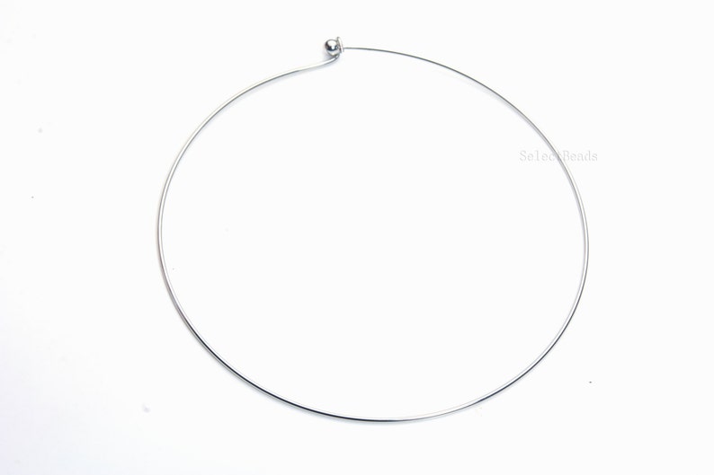 1,5 mm gemakkelijk te dragen messing chokers ronde draad messing ketting chokers kraag ronde draad choker ketting metalen nekdraad blanks 5st afbeelding 2