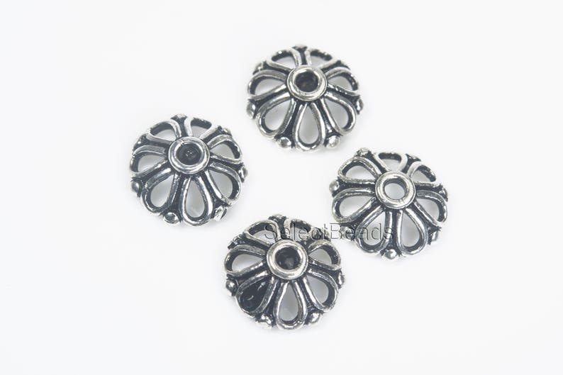 Sterling Silver End Caps for Jewelry Sterling Silver Cone Etsy