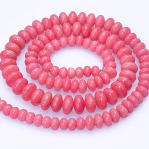 coral graduation rondelle beads - jewelry coral beads - graduated rondell beads -jewelry making beads - necklace beads -18 inch