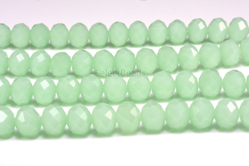 Mint Green Glass Quartz Beads Crystal Beads for Jewelry Etsy
