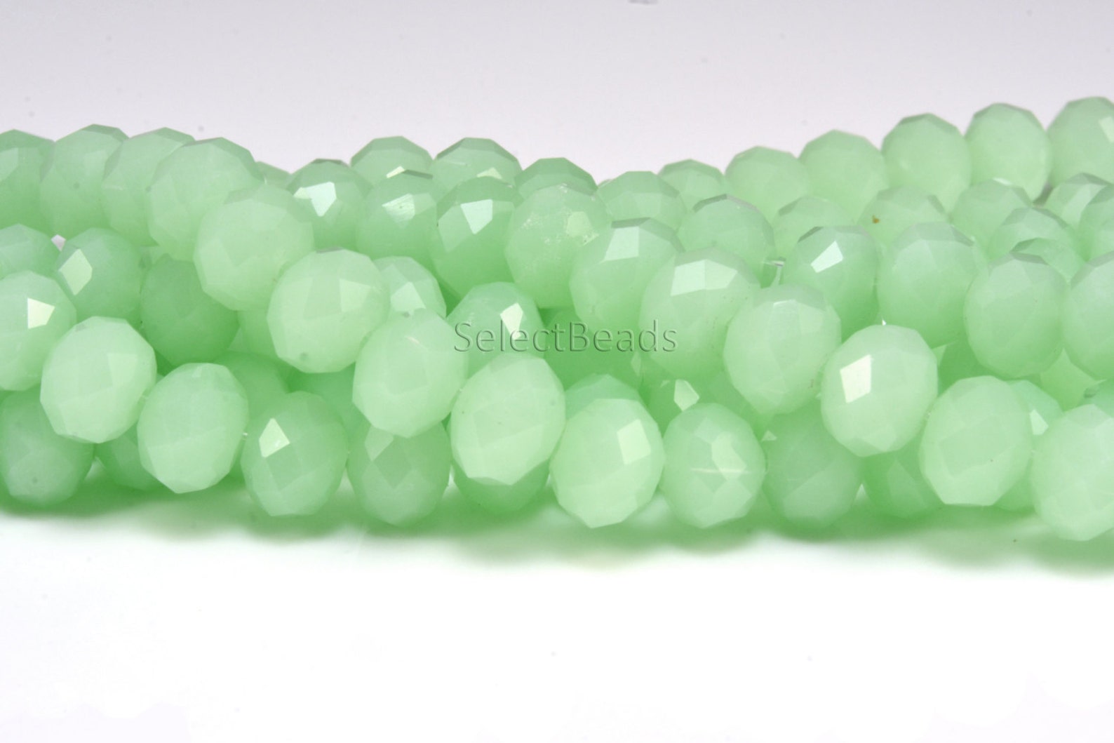 Mint Green Glass Quartz Beads Crystal Beads for Jewelry Etsy