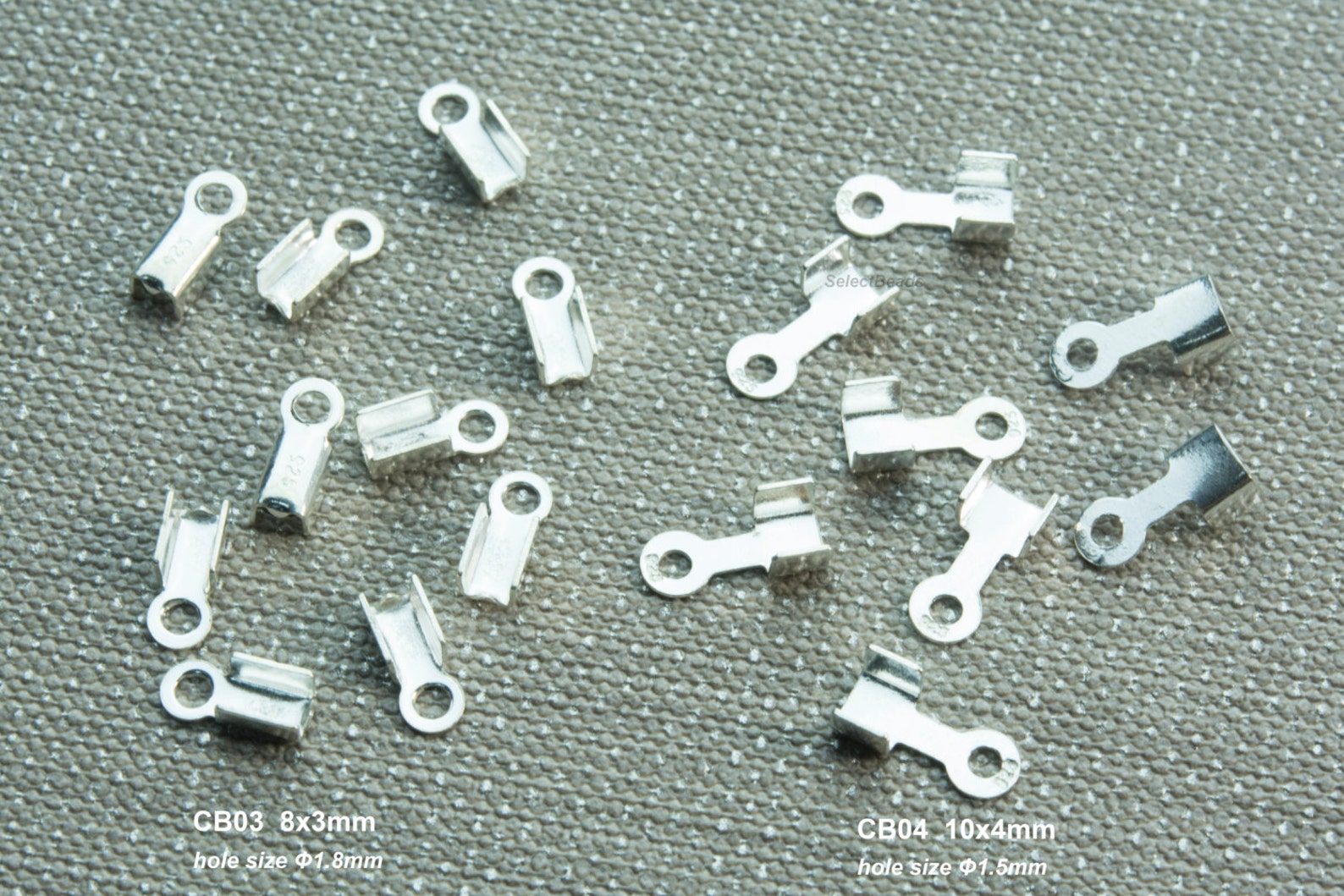 Crimp Beads Ribbon Crimp Ends Fold Over Crimp Ends Etsy