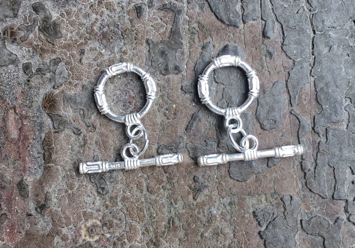 Sterling Silver Toggle Clasp - 925 OT Clasp - Necklace Clasps ...