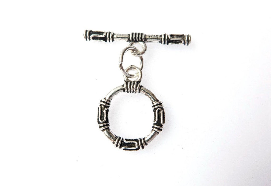 Sterling Silver Toggle Clasp - 925 OT Clasp - Necklace Clasps ...