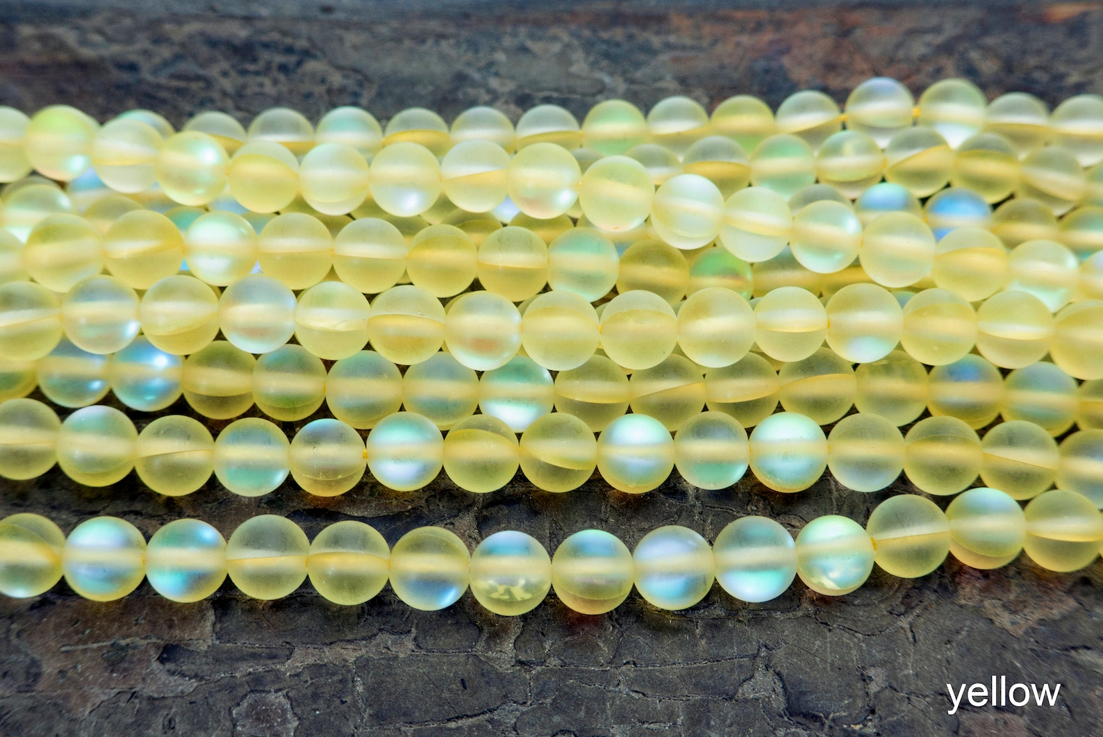 Matte imitation moonstone beads frosty manmade crystal Etsy