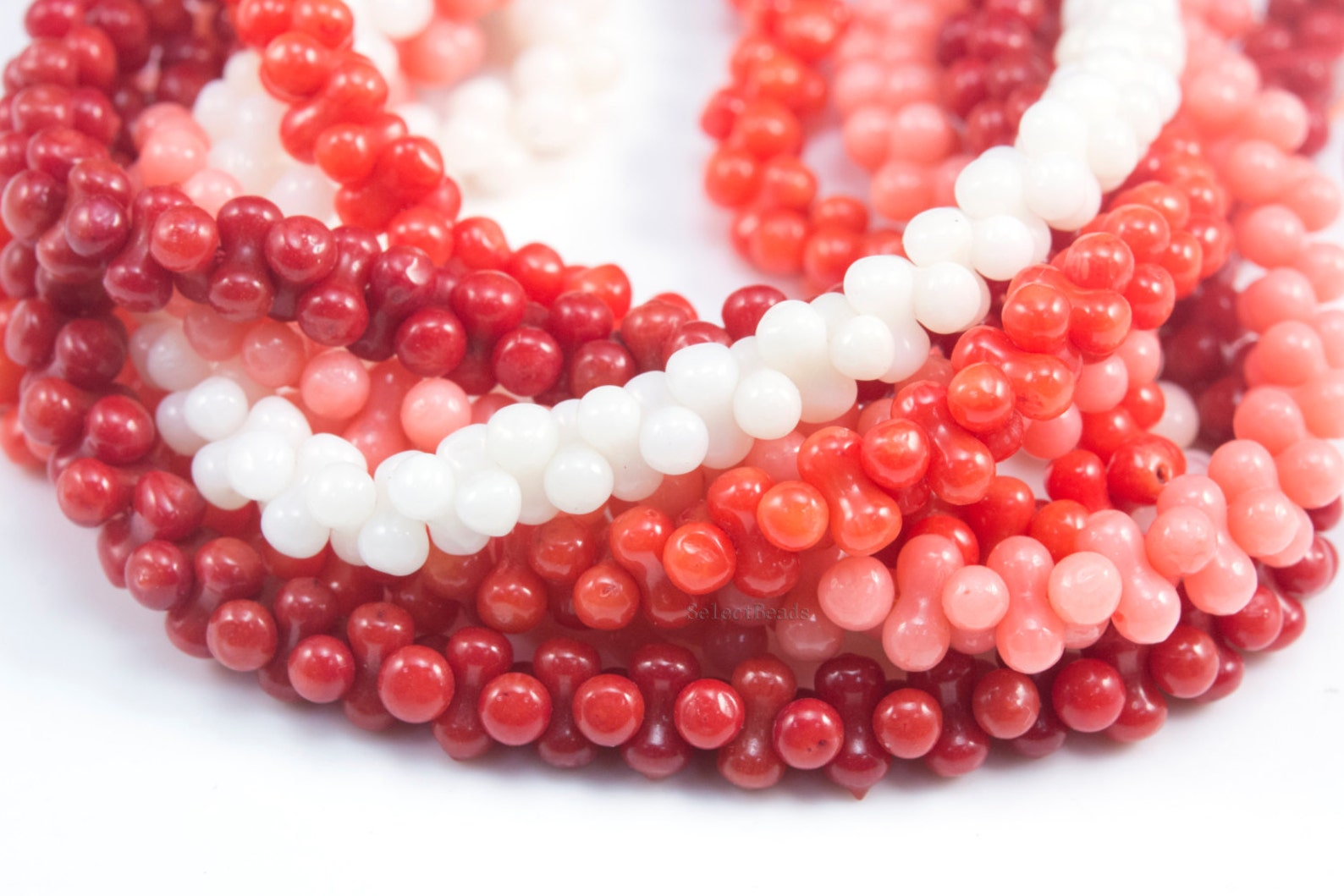 Bamboo Coral Beads Peanut Coral Beads Red Coral Pink Etsy