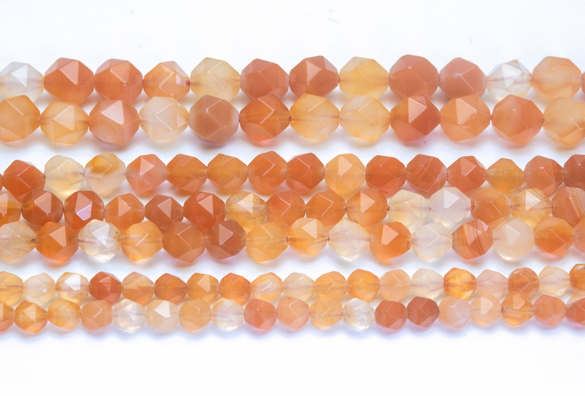 8mm Natural Red Agate Gemstone Round Loose Beads for Jewelry