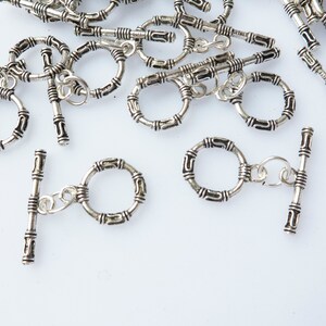 Sterling Silver Toggle Clasp - 925 OT Clasp - Necklace Clasps ...