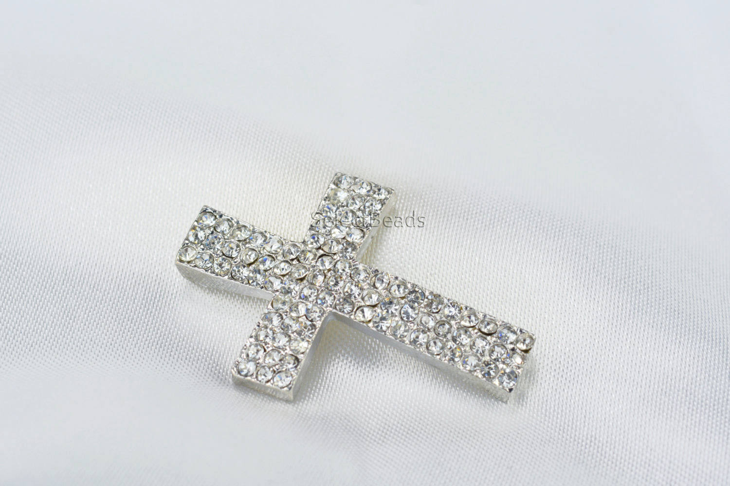 Crystal Metal Cross Pendant Sparkle Rhinestone Cross Beads - Etsy