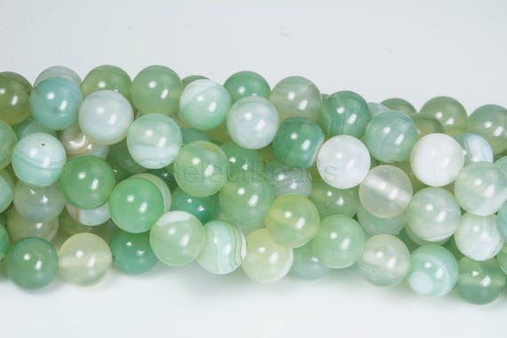 Dendritic Agate Beads, Tree Agate Beads, Round Natural Gemstone Loose  Beads, Sold by 15 Inch Strand