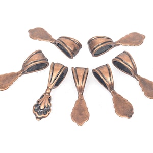 glue on jewelry bails - bails for pendants - wholesale jewelry findings - - wholesale silver findings - metal jewelry findings