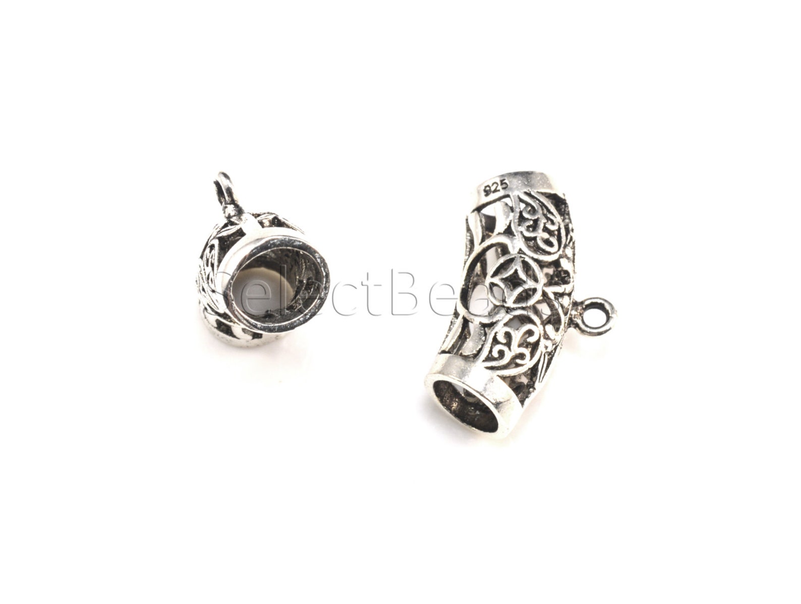Sterling Silver Bails Pendant Bail Jewelry Bails for Etsy