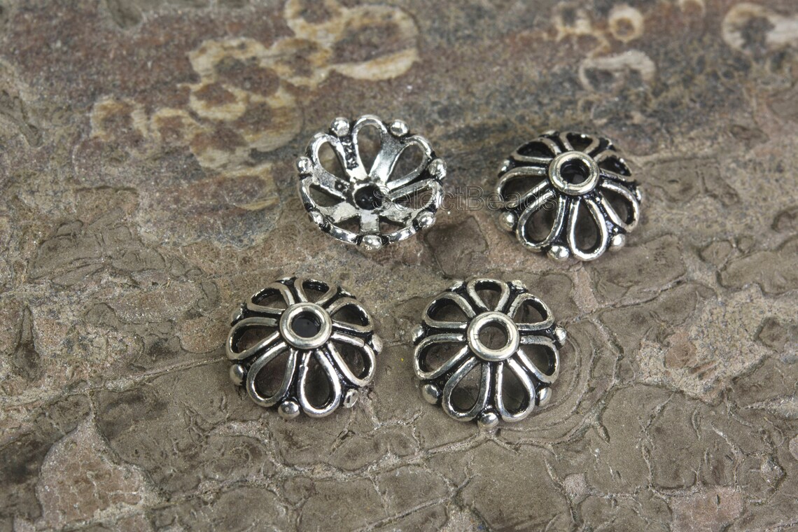 Sterling Silver End Caps for Jewelry Sterling Silver Cone Etsy