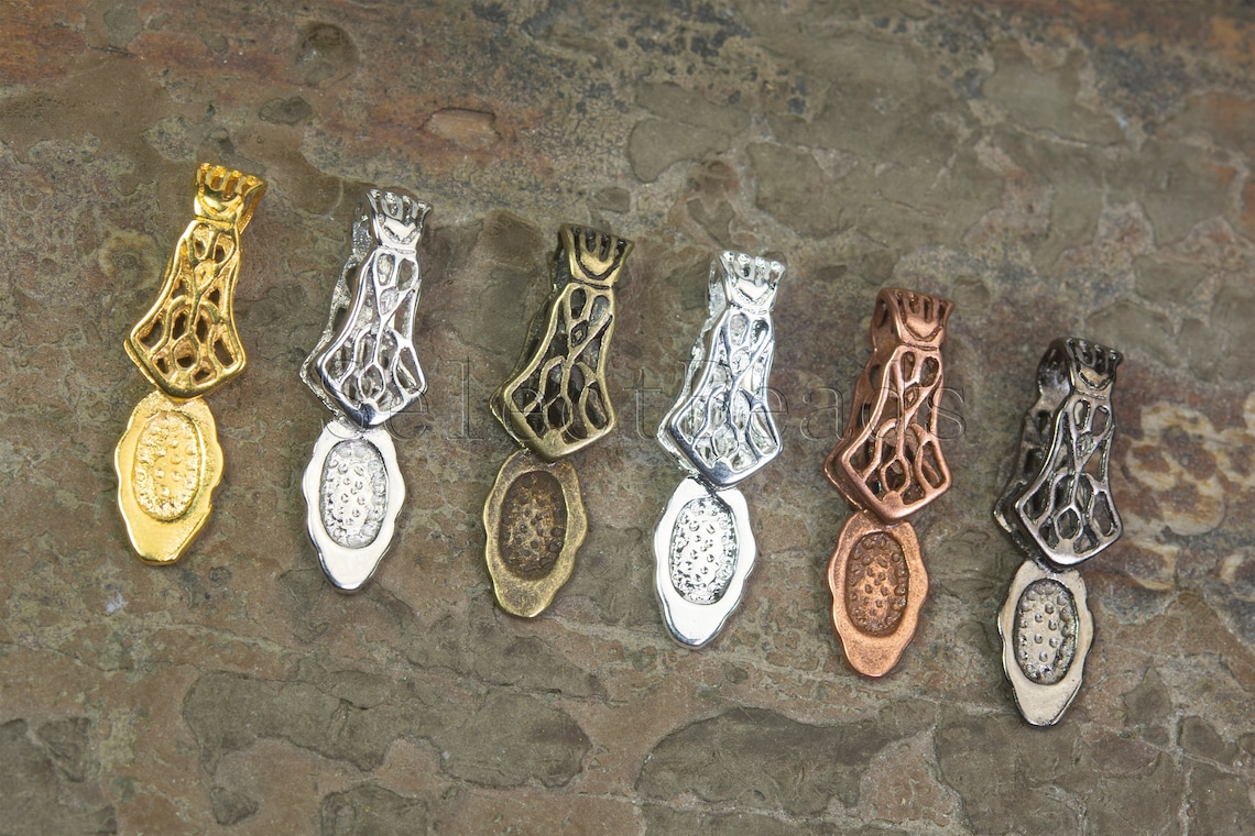 Brass Glue on Pendant Bails Metal Bails for Glue on Jewelry Etsy
