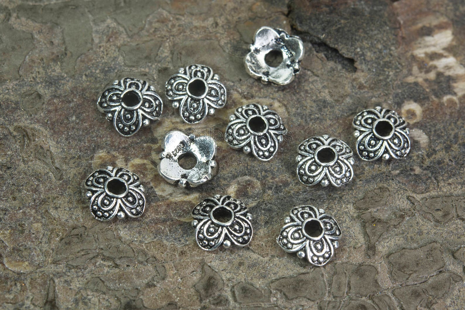 925 Sterling Silver Findings Sterling Silver Bead Caps Etsy