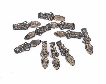 brass glue on pendant bails - metal bails for glue on jewelry - bails for pendant making - wholesale glue on bails -pendant fingdings