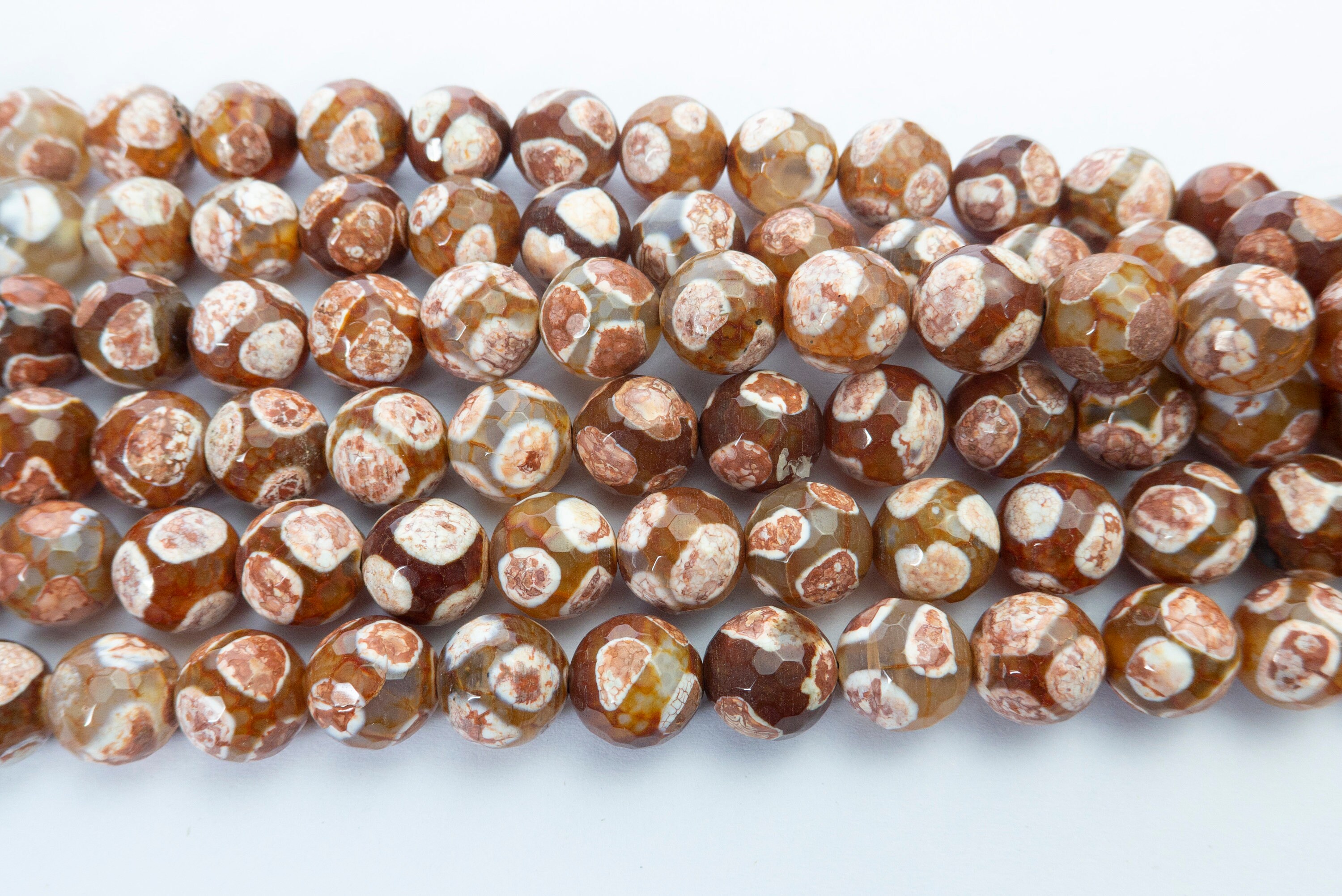 brown Tibet beads - Buddha bracelet  beads - Buddhist meditation beads -  Tibetan beads wholesale - ancient tibetan dzi beads -15inch