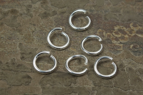 open jump rings - solid sterling silver jump ring - jewelry making jump rings - jewelry  jump ring  - silver jump ring- 4-12mm rings