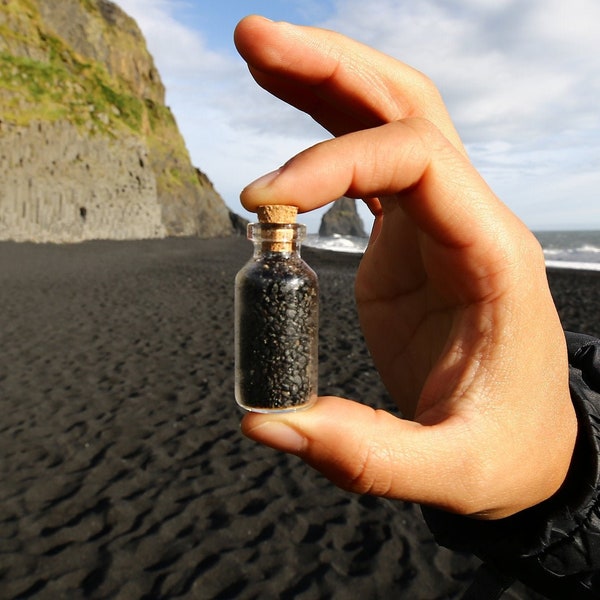 Iceland Black Sand in a Bottle